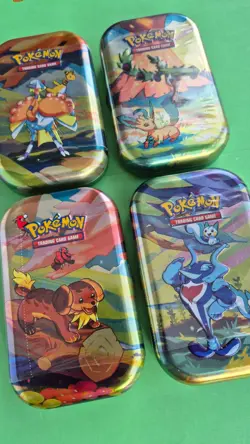 4 x Vibrant Paldea Mini Tins Brand New And Sealed - Pokemon TCG - Image 2