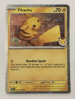 2026 Pikachu 051 Stamped Pokemon Day 30th Anniversary Promo NM - Image 1
