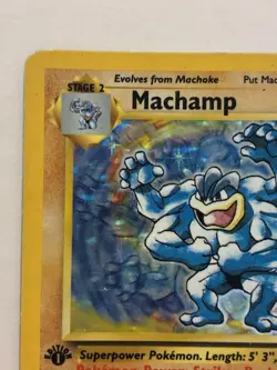 Pokemon TCG Machamp Holo 1st Edition Rare Card Mp Vintage - Image 3