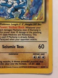 Pokemon TCG Machamp Holo 1st Edition Rare Card Mp Vintage - Image 5