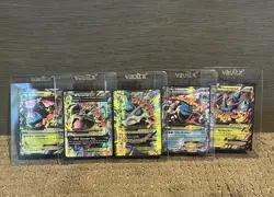 Mega Ex Pokemon Card Lot 5 Ultra Rare Tyranitar, Blastoise, Venusaur - Image 1