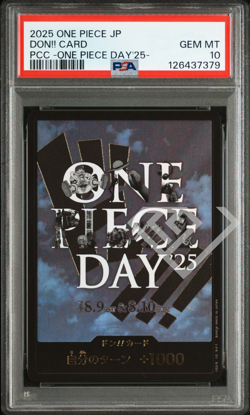 One piece Card Don!! One Piece Day '25 Promo - PSA 10 Japanese - Image 1