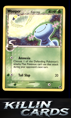 Wooper (Delta Species) 71/101 Pokemon Common Dragon Frontiers Card LP - Image 1