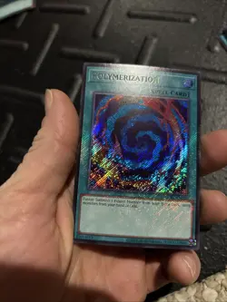 Yu-Gi-Oh! LCKC-EN026 Polymerization Secret Rare Card - Image 2