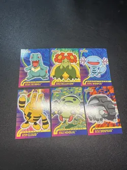 Totodile Topps Pokemon TV Animation Edition Johto Series 1 Lot Of 6 Cards - Image 1