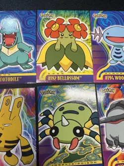 Totodile Topps Pokemon TV Animation Edition Johto Series 1 Lot Of 6 Cards - Image 3