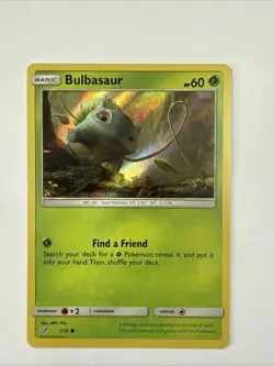 Pokemon Card TCG Bulbasaur 1/18 Detective Pikachu Holo Rare Near Mint - Image 1