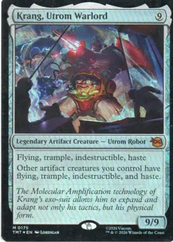 MTG: Teenage Mutant Ninja Turtles: Foil Krang, Utrom Warlord: LP Condition - Image 1