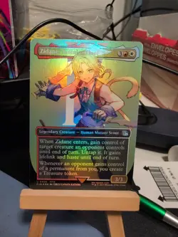 Magic MTG Final Fantasy Zidane, Tantalus Thief 0405 Borderless Foil NM - Image 1