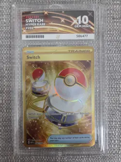 Switch 206/165 Pokemon TCG 151 Ace Graded 10 Scarlet & Violet - Image 1