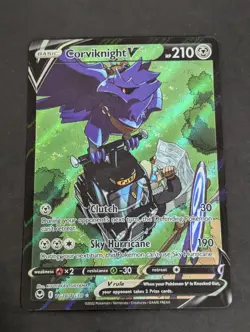 Corviknight V TG18/TG30 Pokemon Silver Tempest Trainer Gallery SIR NM - Image 1