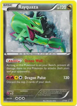 Rayquaza - XY64 - Mega Rayquaza Collection Promo - Holo DMG, English Pokemon Pro - Image 1