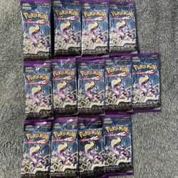 POKEMONS 13 PACK SCARLET AND VIOLET BOOSTER PACKS!! 13 PACKS MUST GO 🔥🔥 - Image 1
