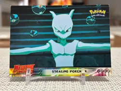 1999 Pokemon the Movie (Mewtwo Strikes Back) #27 (Stealing Pokemon) Blue Logo NM - Image 1