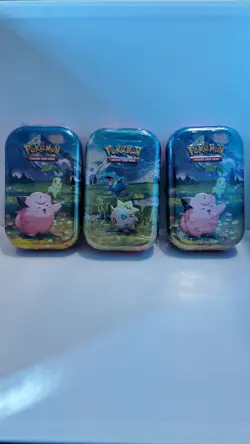 Pokemon TCG Mega Evolution: Ascended Heroes Mini Tin Lot x3 - Image 1