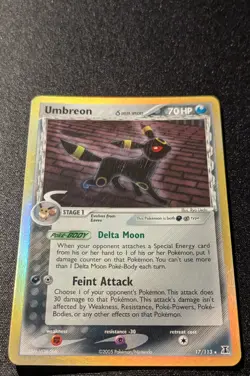 Pokemon EX DELTA SPECIES - #17/113 Umbreon - Holo - ENG - Lightly Played - Image 4
