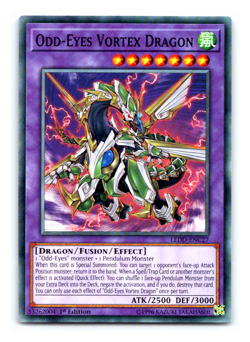 Odd-Eyes Vortex Dragon - LEDD-ENC27 - Common - 1st Edition Yugioh - Image 1