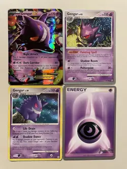 Pokemon TCG Gengar Card Lot (4) Ex World Championship - Image 1