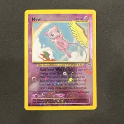 Pokemon TCG English NM Mew 1/18 Southern Islands Reverse Holo Rare Card WOTC - Image 1