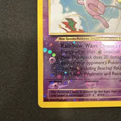 Pokemon TCG English NM Mew 1/18 Southern Islands Reverse Holo Rare Card WOTC - Image 4