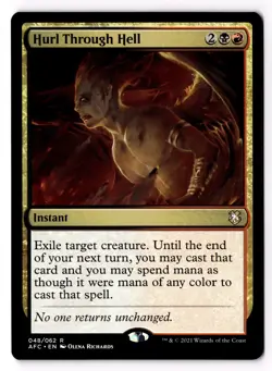 Hurl Through Hell 48 Commander: Adventures in the Forgotten Realms Normal NM - Image 1