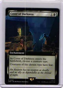 Cover of Darkness Extended Art - 0163 - MTG Assassin's Creed ACR - Regular Rare - Image 1