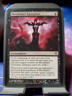 Mtg BLOODCHIEF ASCENSION LP Zendikar Magic Rare - Image 1