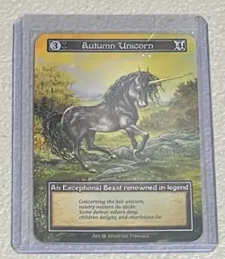 Autumn Unicorn Alpha Foil Sorcery Contested Realm NM - Image 1