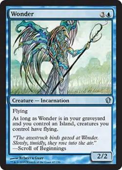 1 x Wonder - Commander 2013 - Heavy Play - MTG - Image 1