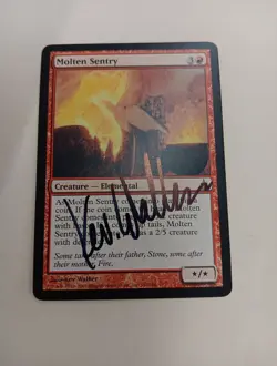 Molten Sentry ARTIST PROOF Ravnica Signed by Kev Walker MTG - Image 1