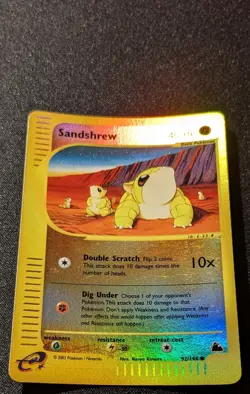 Pokemon SKYRIDGE - #92/144 Sandshrew - Reverse Holo - ENG - Near Mint+ - Image 4