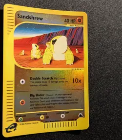 Pokemon SKYRIDGE - #92/144 Sandshrew - Reverse Holo - ENG - Near Mint+ - Image 5
