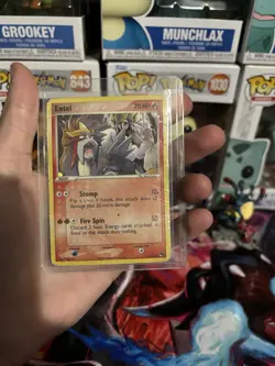 Pokemon TCG Entei POP Series 2 Holo Rare 001/017 Basic 70 HP Stomp Fire Spin - Image 1