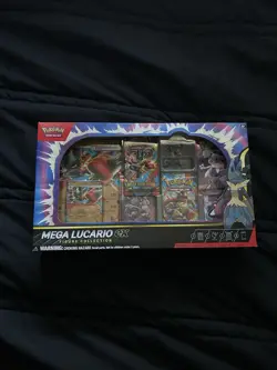 Pokemon TCG Mega Lucario EX FIGURE Collection Box Factory Sealed New 2025 - Image 1