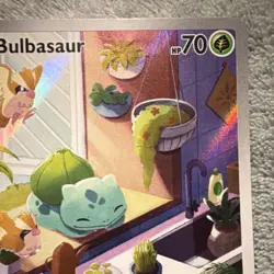 Pokemon Bulbasaur SV07: Stellar Crown Illustration Rare Holo 143/142 Leech Seed… - Image 4