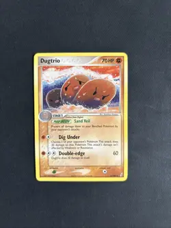 Pokemon TCG Dugtrio EX Crystal Guardians Exclusive 5/100 Non Holo Rare - LP - Image 1