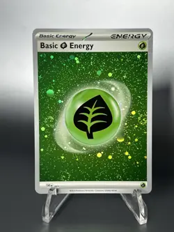 Pokemon 151 Comsic Holo Energy Set - Leaf SVen 001 - 3 Swirls! - Image 1