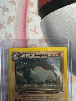 Pokemon Dark Donphan Neo Destiny TCG Unlimited Rare Card 3/105 Holo - Image 5