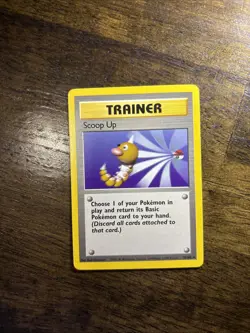 Pokemon TCG Base Set Scoop Up Trainer Rare Card 78/102 Unlimited NM - Image 2