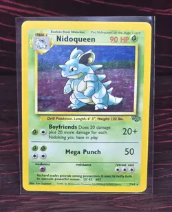 Nidoqueen 7/64 1999 Pokemon Jungle Vintage Rare Holo Trading Card TCG - Image 1