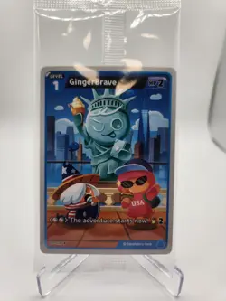 Gingerbrave Cookie Run Braverse TCG Convention Exclusive Promo Card Seal - Image 1
