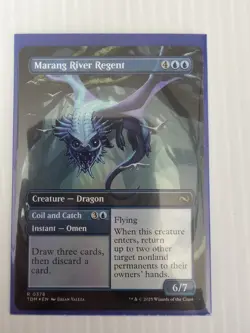 MTG Marang River Regent (Borderless) Foil NM Tarkir: Dragonstorm Magic 378 - Image 1