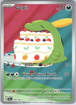 Gulpin 154/142 Illustration Rare Stellar Crown Pokemon NM - Image 1