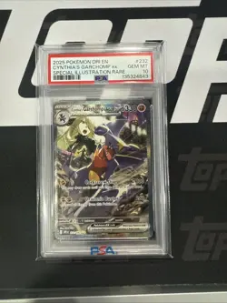 Pokemon 2025 Cynthia's Garchomp ex 232 SIR Destined Rivals GEM MINT PSA 10 - Image 1