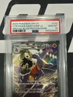 Pokemon 2025 Cynthia's Garchomp ex 232 SIR Destined Rivals GEM MINT PSA 10 - Image 2