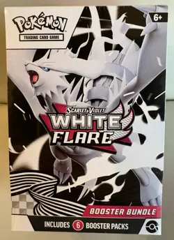 Pokemon TCG Scarlet & Violet White Flare Factory Sealed Booster Bundle Box - Image 1
