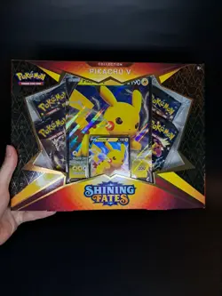 ✅POKEMON: 1X Shining Fates Pikachu V Collection Box NEW FACTORY SEALED - Image 2