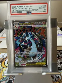 Pokemon TCG MEGA CHARIZARD ex 023 | UPC Promo Full Art PSA 10 GEM MINT - Image 1
