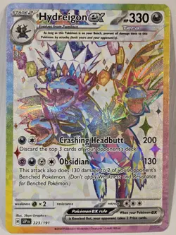 Hydreigon ex Full Art 223/191 Pokemon TCG Secret Rare Surging Sparks - Image 1