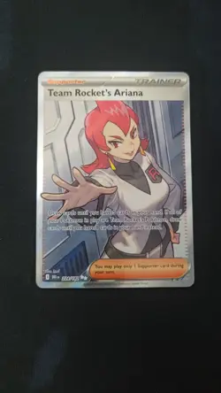 Team Rocket's Ariana 224/182 Ultra Rare Destined Rivals Pokemon NM Pokemon Card - Image 3